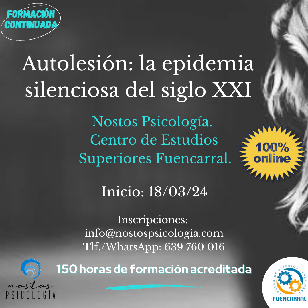 Curso "Autolesión: la epidemia silenciosa del siglo XXI" - CES Fuencarral